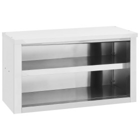 Küchenwandschrank aus Edelstahl 90x40x50 cm von vidaXL, Lebensmittelbehälter - Ref: Foro24-326150, Preis: 157,30 €, Rabatt: %