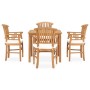 5-piece garden dining set and solid teak wood cushions by vidaXL, Garden sets - Ref: Foro24-3060011, Price: 755,34 €, Discoun...