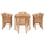 Garden dining set 7 pieces solid teak wood by vidaXL, Garden sets - Ref: Foro24-3060017, Price: 1,00 €, Discount: %