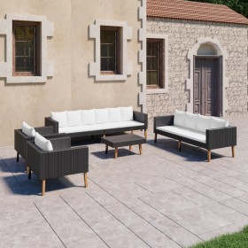 5-piece garden furniture set and black synthetic rattan cushions by vidaXL, Garden sets - Ref: Foro24-3059333, Price: 634,80 ...