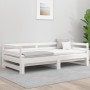 Removable sofa bed solid white pine wood 2x(80x200) cm by vidaXL, Beds and slatted bases - Ref: Foro24-833086, Price: 232,67 ...