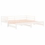 Removable sofa bed solid white pine wood 2x(80x200) cm by vidaXL, Beds and slatted bases - Ref: Foro24-833086, Price: 232,67 ...