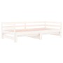 Removable sofa bed solid white pine wood 2x(80x200) cm by vidaXL, Beds and slatted bases - Ref: Foro24-833086, Price: 232,67 ...