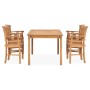 5-piece garden dining set solid teak wood by vidaXL, Garden sets - Ref: Foro24-3060022, Price: 703,77 €, Discount: %