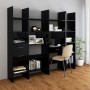 Regal aus glänzend schwarzem Sperrholz, 60 x 35 x 180 cm von vidaXL, Bücherregale und Regale - Ref: Foro24-803432, Preis: 69,...