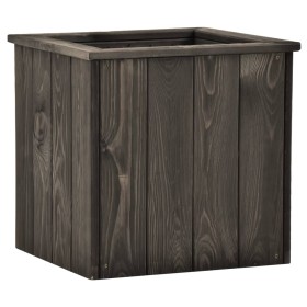 Dark gray solid pine wood flowerbed 38x41x40 cm by vidaXL, Pots and planters - Ref: Foro24-315416, Price: 50,40 €, Discount: %