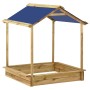 Gartenspielhaus mit Sandkasten Kiefernholz 128x120x145 cm von vidaXL, Kinderhäuser - Ref: Foro24-315631, Preis: 71,84 €, Raba...