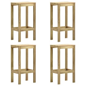 Garden stools 4 units impregnated pine wood by vidaXL, Garden chairs - Ref: Foro24-315409, Price: 81,37 €, Discount: %