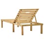 Tumbona de jardín con mesa de madera de pino impregnada de vidaXL, Tumbonas - Ref: Foro24-315395, Precio: 91,72 €, Descuento: %