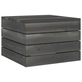 Mesa de palés para jardín madera maciza de pino gris oscuro de vidaXL, Mesas de jardín - Ref: Foro24-315420, Precio: 36,99 €,...