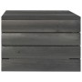 Mesa de palés para jardín madera maciza de pino gris oscuro de vidaXL, Mesas de jardín - Ref: Foro24-315420, Precio: 36,92 €,...