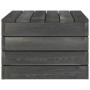 Mesa de palés para jardín madera maciza de pino gris oscuro de vidaXL, Mesas de jardín - Ref: Foro24-315420, Precio: 36,92 €,...