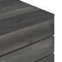 Mesa de palés para jardín madera maciza de pino gris oscuro de vidaXL, Mesas de jardín - Ref: Foro24-315420, Precio: 36,92 €,...