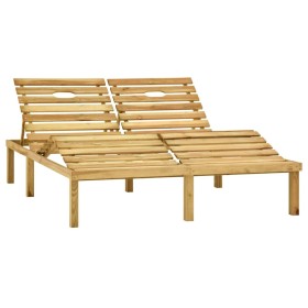 Green impregnated pine wood double lounger by vidaXL, Loungers - Ref: Foro24-315399, Price: 93,99 €, Discount: %