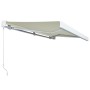 Cream manual reel awning 400x300 cm by vidaXL, Awnings - Ref: Foro24-3052675, Price: 627,34 €, Discount: %