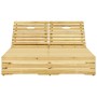 Tumbona doble de madera de pino impregnada verde de vidaXL, Tumbonas - Ref: Foro24-315404, Precio: 243,61 €, Descuento: %