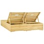 Tumbona doble de madera de pino impregnada verde de vidaXL, Tumbonas - Ref: Foro24-315404, Precio: 243,61 €, Descuento: %