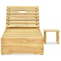 Lounger with green impregnated pine wood table by vidaXL, Loungers - Ref: Foro24-315401, Price: 109,26 €, Discount: %