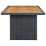 Set comedor jardín 7 pzas cojines ratán sintético gris oscuro de vidaXL, Conjuntos de jardín - Ref: Foro24-3060164, Precio: 8...