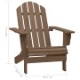 Chair with ottoman and Adirondack garden table made of solid brown fir. by vidaXL, Garden sets - Ref: Foro24-315921, Price: 8...