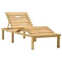 Tumbona de jardín con mesa de madera de pino impregnada de vidaXL, Tumbonas - Ref: Foro24-315397, Precio: 96,49 €, Descuento: %