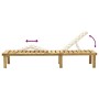 Tumbona de jardín con mesa de madera de pino impregnada de vidaXL, Tumbonas - Ref: Foro24-315397, Precio: 96,49 €, Descuento: %