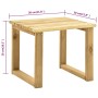 Tumbona de jardín con mesa de madera de pino impregnada de vidaXL, Tumbonas - Ref: Foro24-315397, Precio: 96,49 €, Descuento: %