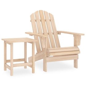 Solid Fir Adirondack Garden Chair with Ottoman and Table by vidaXL, Garden sets - Ref: Foro24-315922, Price: 91,44 €, Discoun...