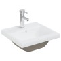 Lavabo empotrado con grifo cerámica blanco 42x39x18 cm de vidaXL, Lavabos - Ref: Foro24-148623, Precio: 129,13 €, Descuento: %