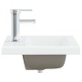 Lavabo empotrado con grifo cerámica blanco 42x39x18 cm de vidaXL, Lavabos - Ref: Foro24-148623, Precio: 129,13 €, Descuento: %