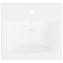 Lavabo empotrado con grifo cerámica blanco 42x39x18 cm de vidaXL, Lavabos - Ref: Foro24-148623, Precio: 129,13 €, Descuento: %