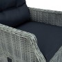 Garden dining set 9 pieces and light gray synthetic rattan cushions by vidaXL, Garden sets - Ref: Foro24-3060190, Price: 1,00...