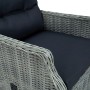 Garden dining set 9 pieces and light gray synthetic rattan cushions by vidaXL, Garden sets - Ref: Foro24-3060189, Price: 1,00...