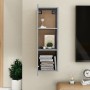 TV stand made of gray concrete plywood, measuring 30.5x30x90 cm. by vidaXL, TV Furniture - Ref: Foro24-803352, Price: 55,56 €...