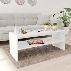 Mesa de centro de madera contrachapada blanco 100x40x40 cm de vidaXL, Mesas de centro - Ref: Foro24-800126, Precio: 45,62 €, ...