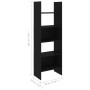 Black plywood shelf 60x35x180 cm by vidaXL, Bookcases and shelves - Ref: Foro24-803408, Price: 66,70 €, Discount: %