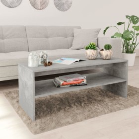 Concrete gray plywood coffee table 100x40x40 cm by vidaXL, Coffee table - Ref: Foro24-800130, Price: 38,36 €, Discount: %