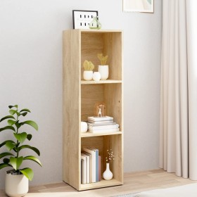 Bookshelf/TV stand made of oak veneer plywood, 36x30x114 cm by vidaXL, Bookcases and shelves - Ref: Foro24-800138, Price: 66,...