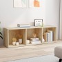 Bookshelf/TV stand made of oak veneer plywood, 36x30x114 cm by vidaXL, Bookcases and shelves - Ref: Foro24-800138, Price: 67,...