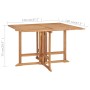 Folding garden dining set 7 pieces solid teak wood by vidaXL, Garden sets - Ref: Foro24-3059994, Price: 556,38 €, Discount: %