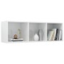 Glossy white plywood book shelf 36x30x114cm by vidaXL, Bookcases and shelves - Ref: Foro24-800141, Price: 48,11 €, Discount: %