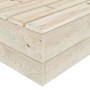 Mesa de jardín de madera de abeto impregnada 60x60x30 cm de vidaXL, Sofás modulares de exterior - Ref: Foro24-315632, Precio:...