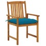 Garden chairs with cushions 4 units solid acacia wood by vidaXL, Garden chairs - Ref: Foro24-3061206, Price: 273,75 €, Discou...