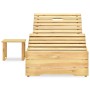 Tumbona con mesa madera de madera de pino impregnada verde de vidaXL, Tumbonas - Ref: Foro24-315403, Precio: 139,16 €, Descue...