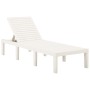 Tumbona de plástico blanco de vidaXL, Tumbonas - Ref: Foro24-315826, Precio: 148,60 €, Descuento: %