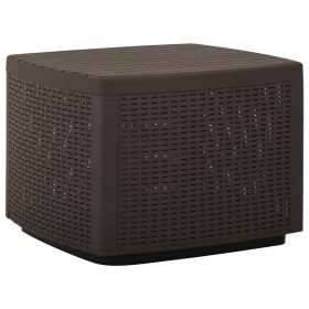 Plastic garden table in mocha color, 53x53x40 cm. by vidaXL, Garden tables - Ref: Foro24-315858, Price: 40,89 €, Discount: %