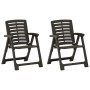 Garden chairs 2 units anthracite gray plastic by vidaXL, Garden chairs - Ref: Foro24-315838, Price: 85,11 €, Discount: %