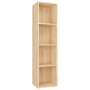 Oak plywood bookcase/TV cabinet 36x30x143 cm by vidaXL, Bookcases and shelves - Ref: Foro24-800147, Price: 61,99 €, Discount: %