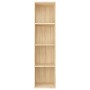 Oak plywood bookcase/TV cabinet 36x30x143 cm by vidaXL, Bookcases and shelves - Ref: Foro24-800147, Price: 61,99 €, Discount: %