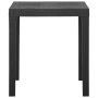 Mesa de jardín de plástico gris 79x65x72 cm de vidaXL, Mesas de jardín - Ref: Foro24-315843, Precio: 82,07 €, Descuento: %